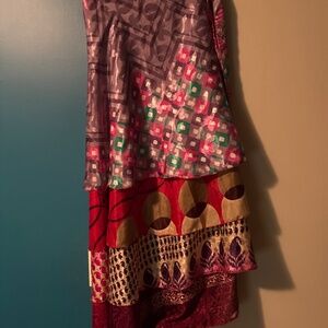Reversible wrap skirt